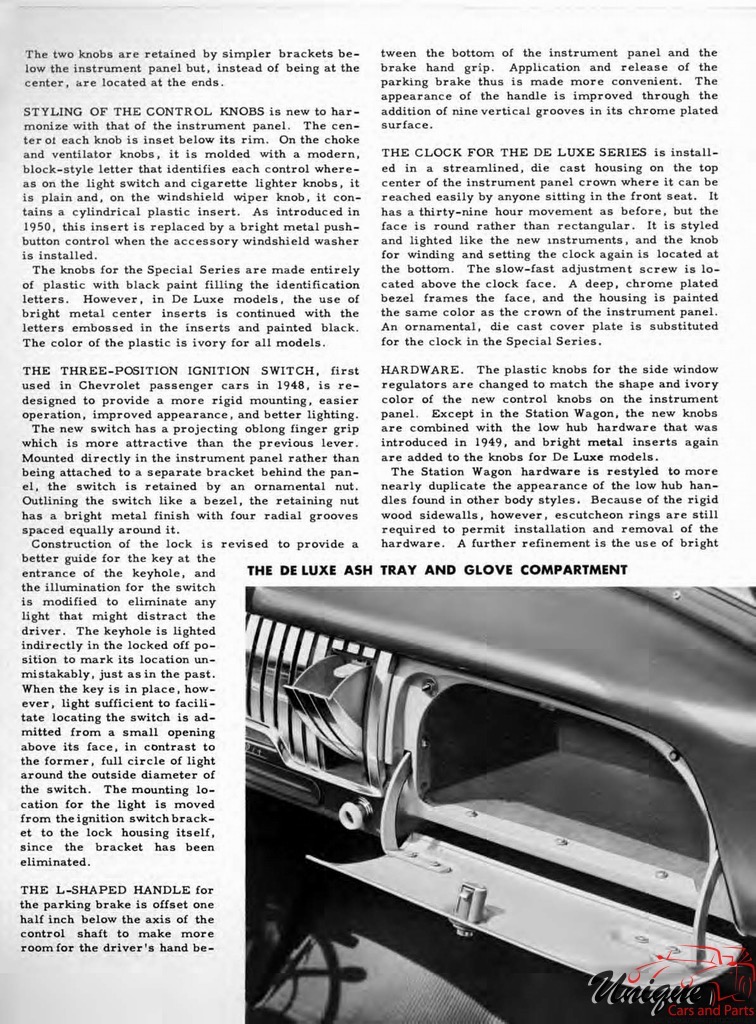 1951 Chevrolet Engineering Features Booklet Page 48